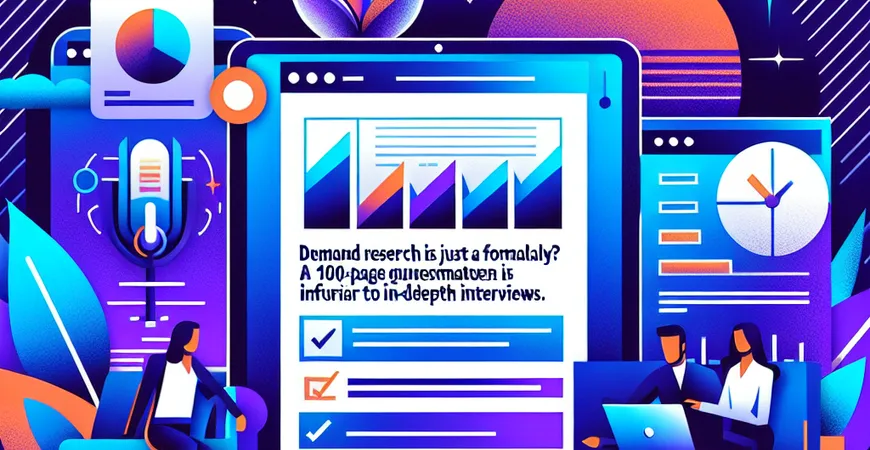 需求调研走过场？100 页问卷不如 3 次深度访谈